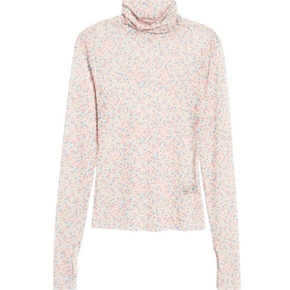 Revolve AFRM‎ Zadie Top Ditsy Summer Floral Size Medium Dollskill Sheer Top NEW - Picture 3 of 10